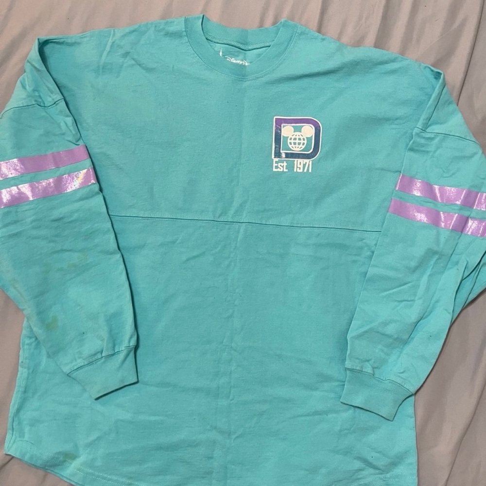 Disney Parks Spirit Jersey – Walt Disney World “Est. 1971” Aqua with Iridescent